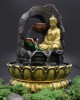Σιντριβάνι Golden Meditating Buddha 30cm Για το σαλόνι